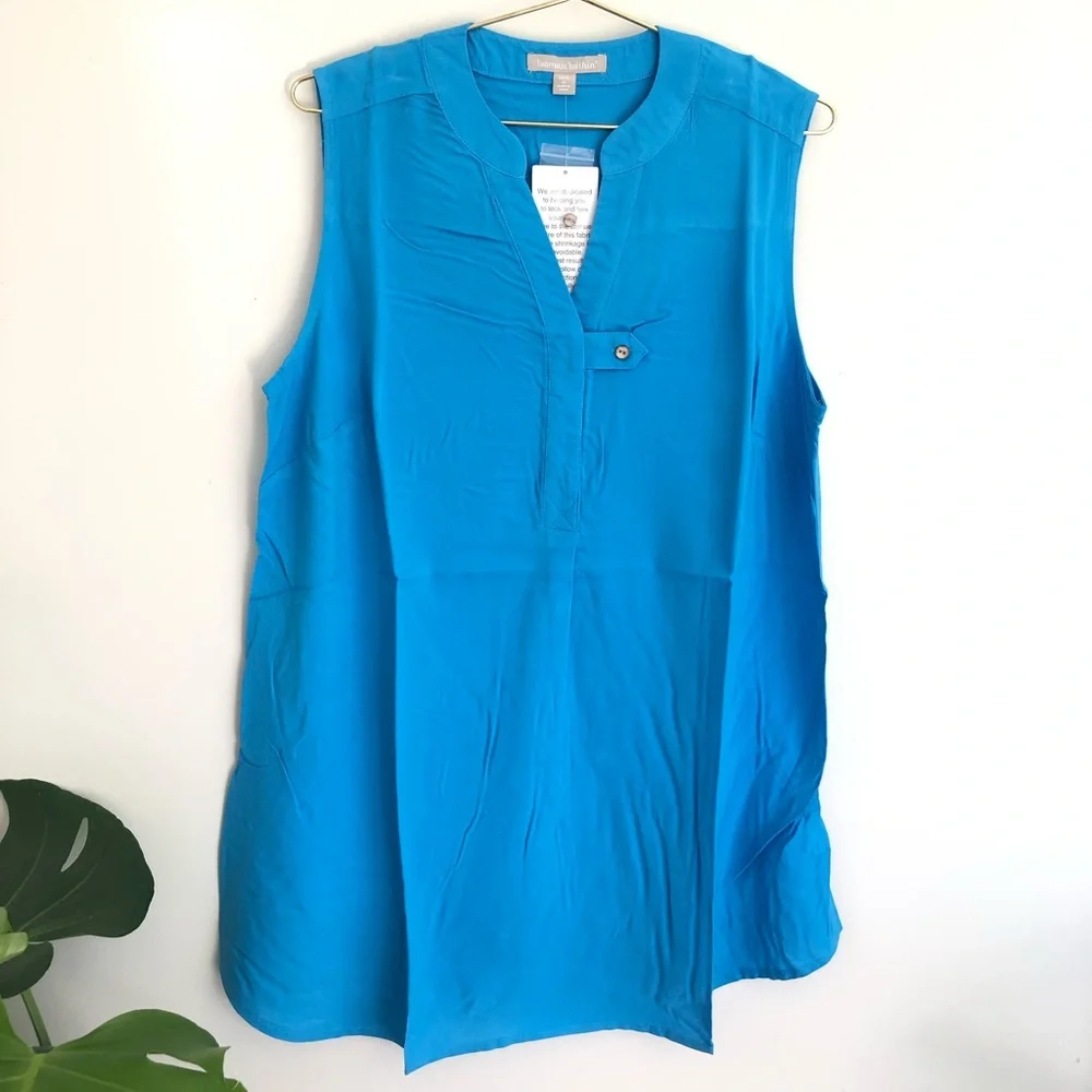 Woman Within plus size sleeveless tank top blouse - Picture 1 of 5